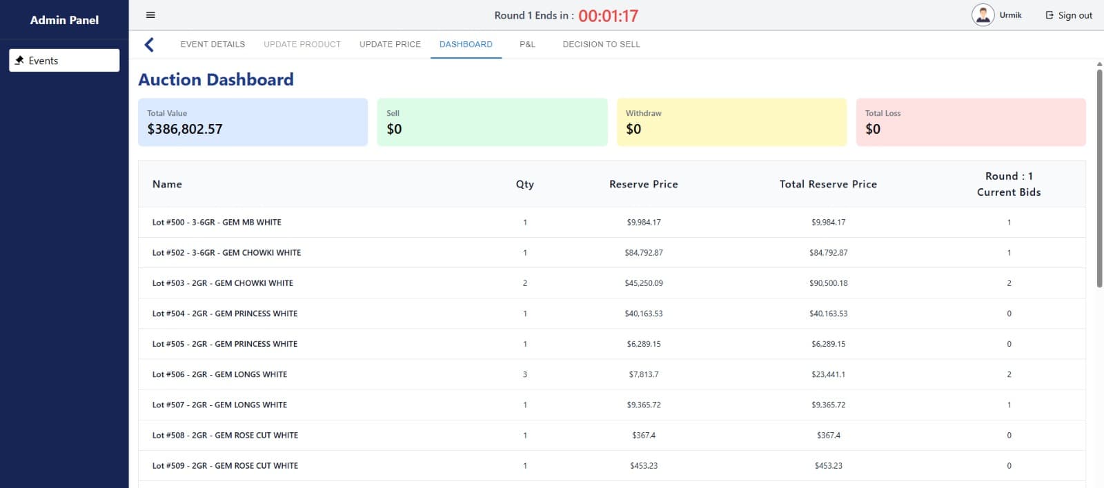 Diamonds Bid System screenshot 3