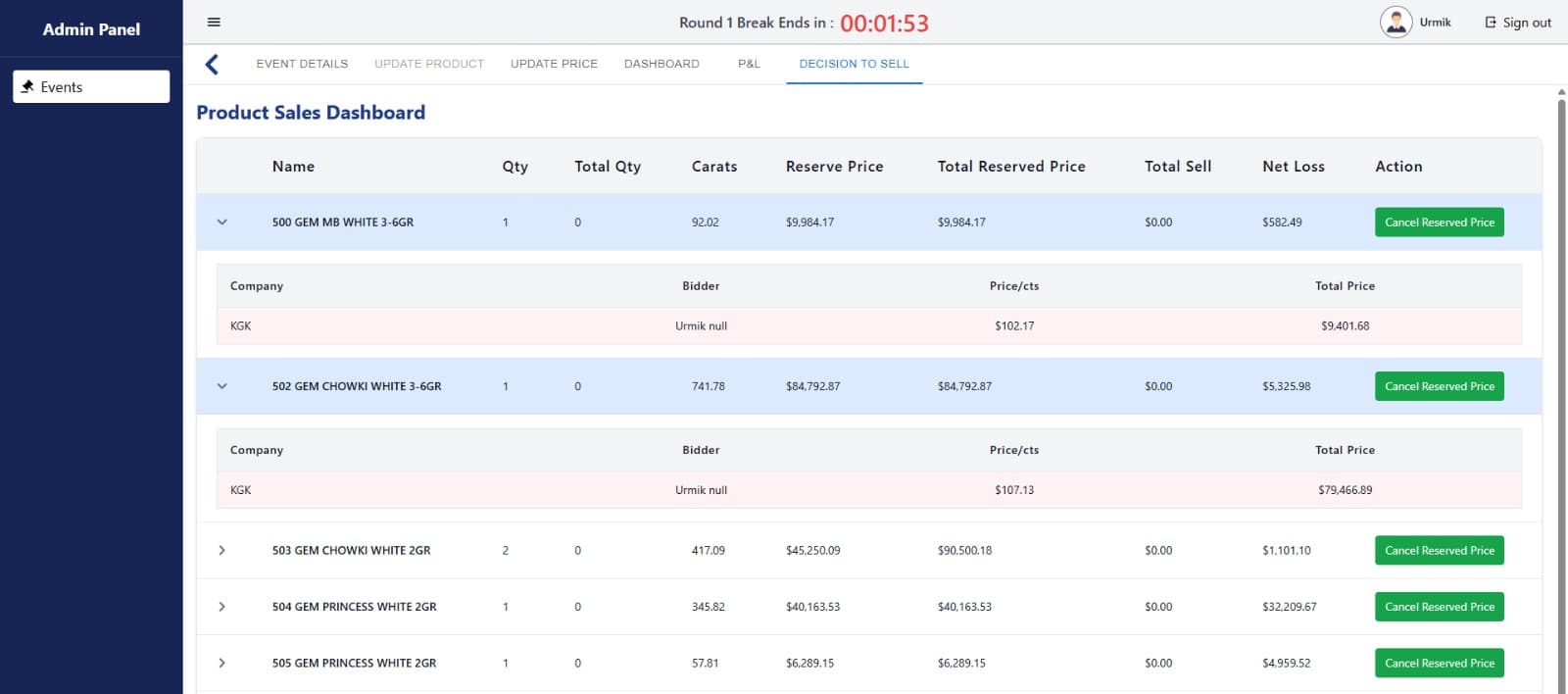 Diamonds Bid System screenshot 4