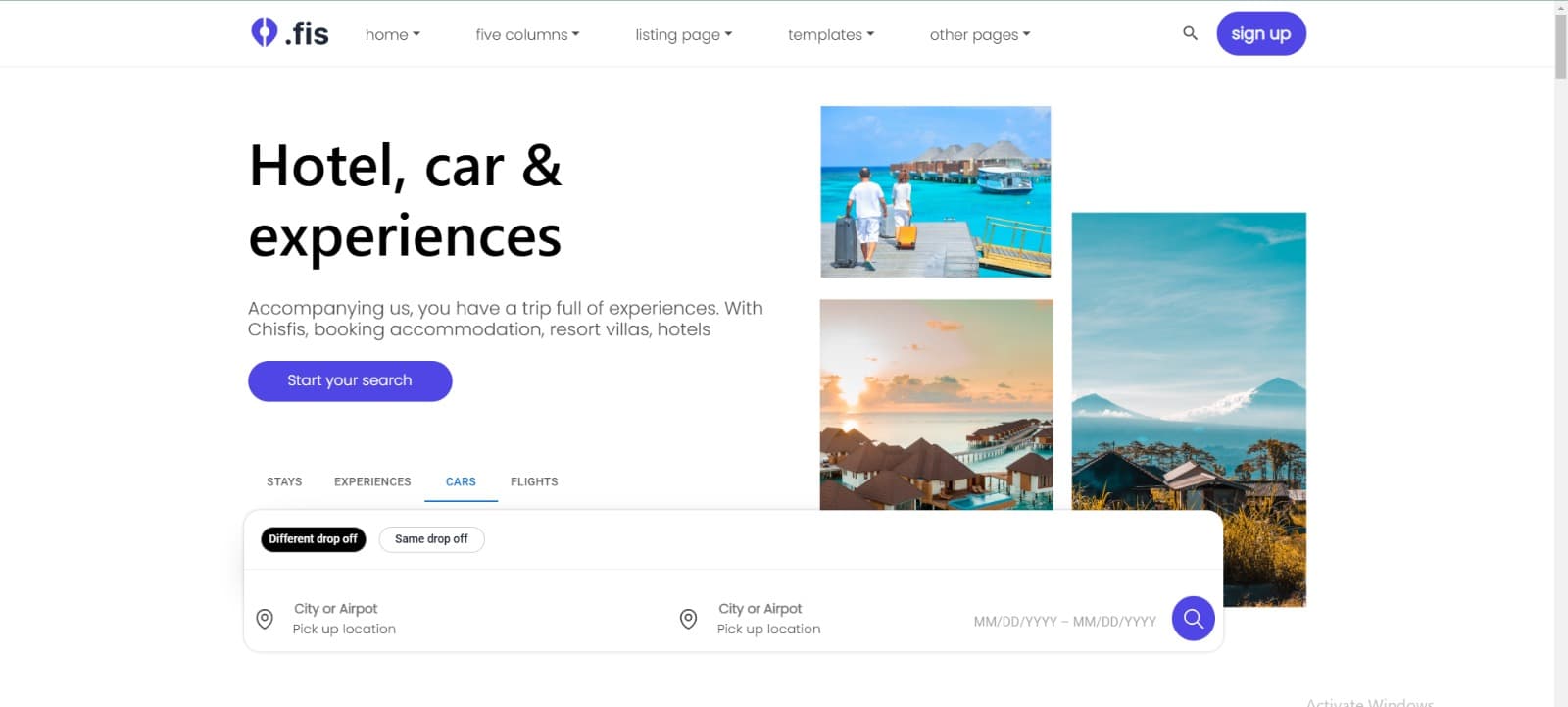 Hotel Booking Site screenshot 1